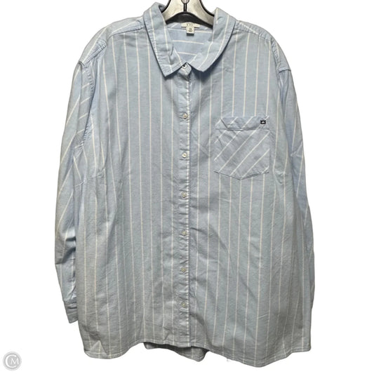 Top Long Sleeve By Crown And Ivy In Striped Pattern, Size: 3x