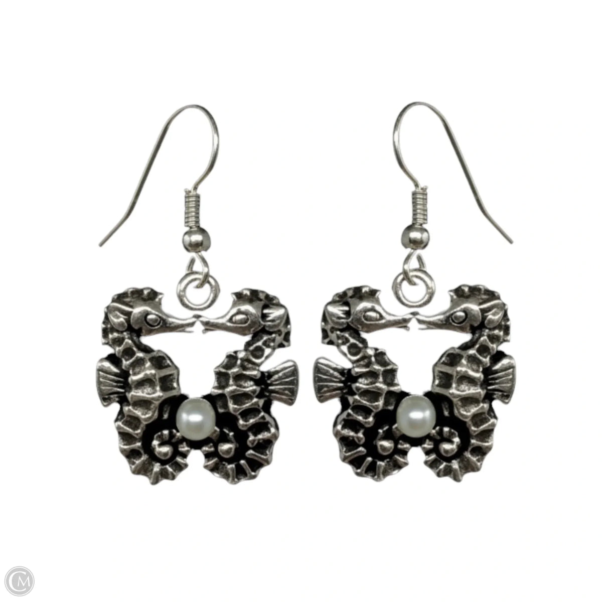 Sterling Silver Seahorse Dangle Earrings