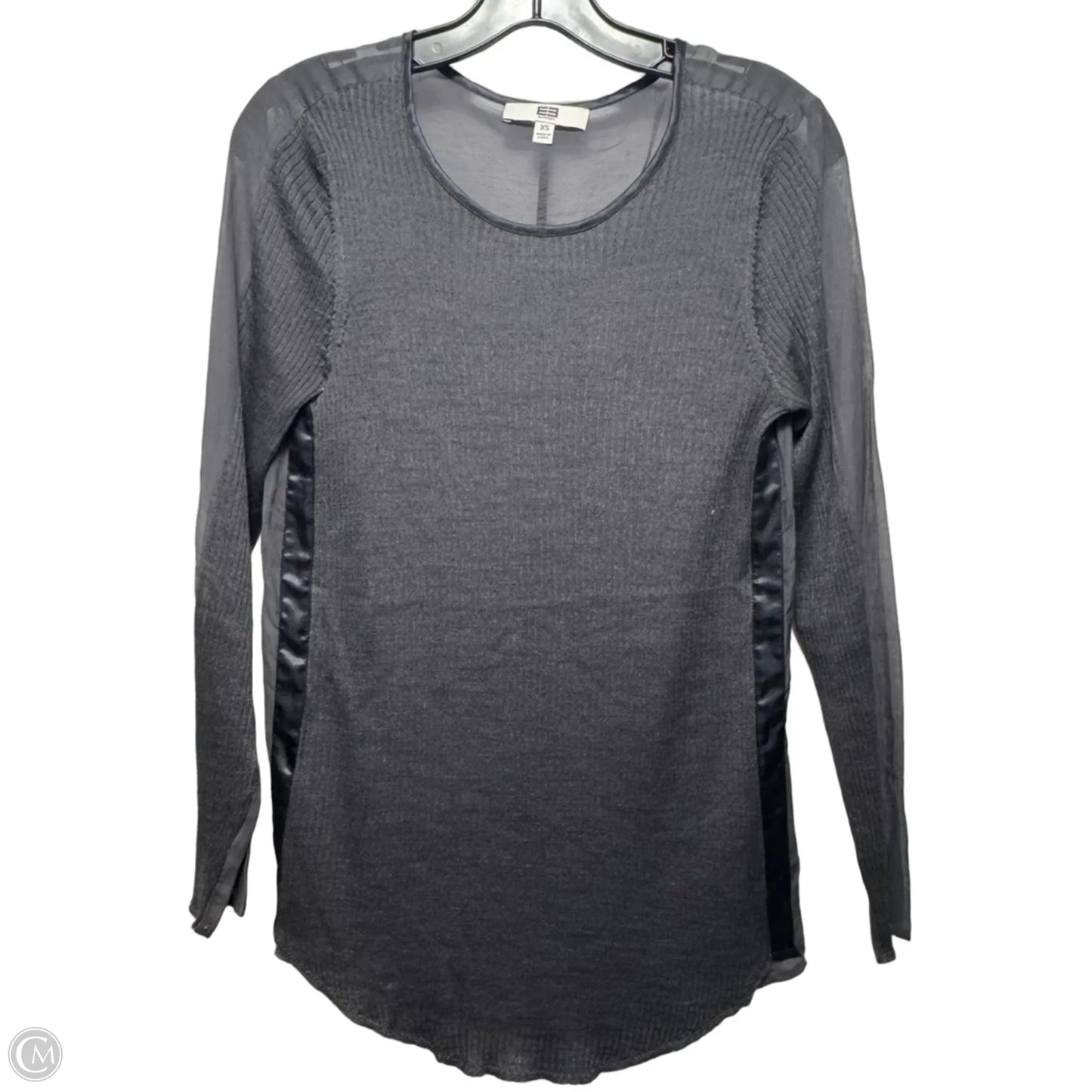 Top Long Sleeve By Etcetra In Grey, Size: Xs