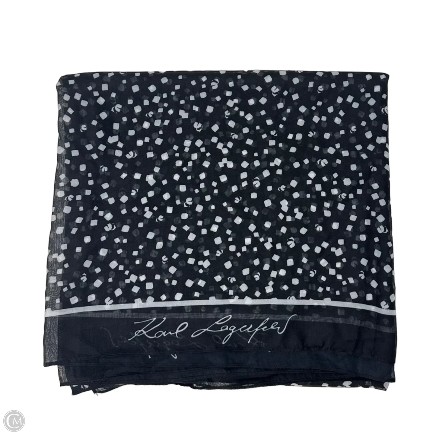Sheer Scarf Designer By Karl Lagerfeld