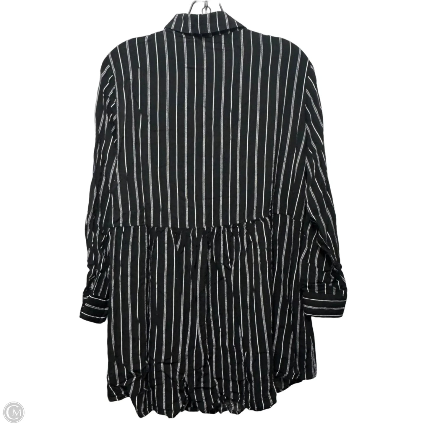 Tunic Long Sleeve By Solitaire In Striped Pattern, Size: 1x