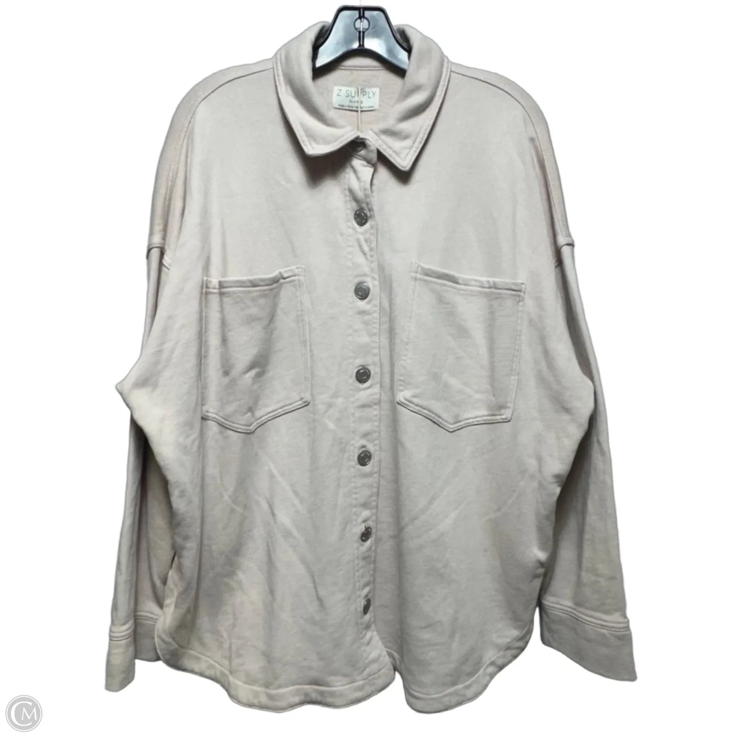 Jacket Shirt By Z Supply In Pink, Size: Xl