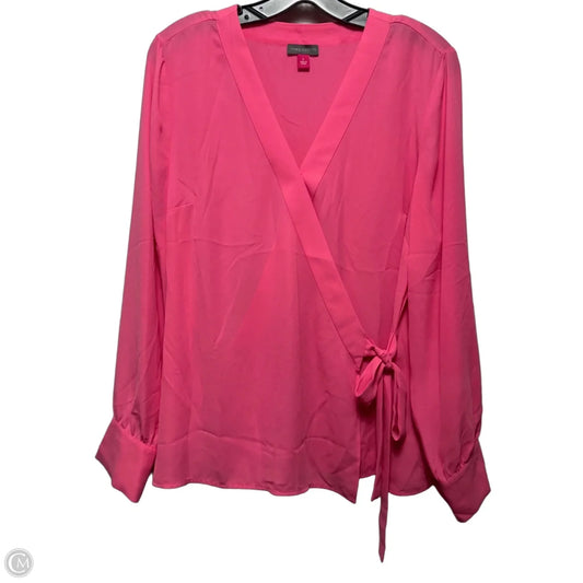 Top Long Sleeve By Vince Camuto In Pink, Size: L