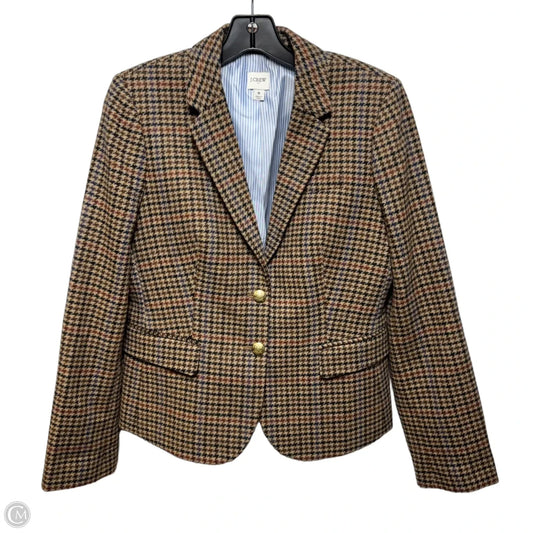 Wool Blend Blazer By J. Crew In Multi-colored, Size: 8