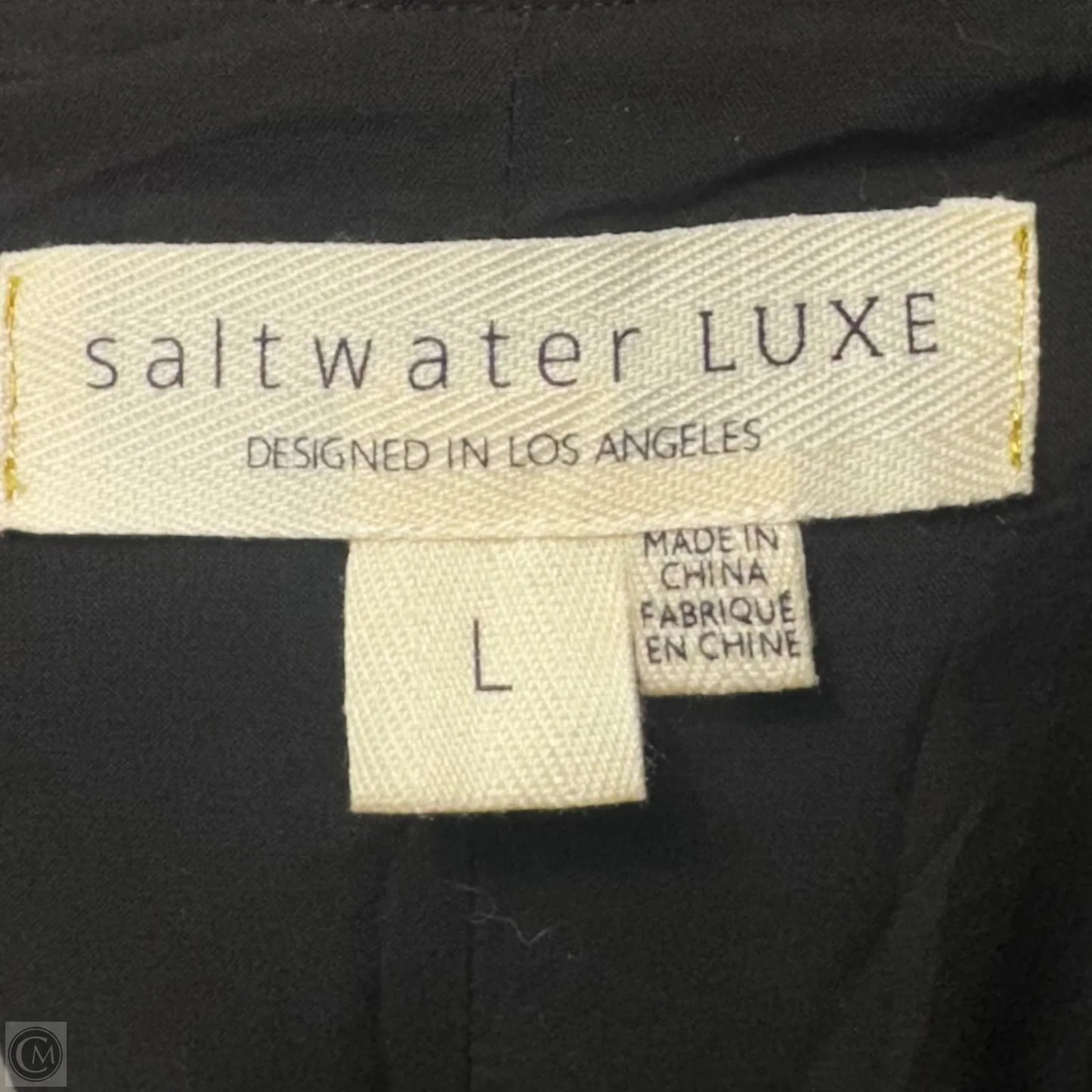 Tank Midi Slip Dress By Saltwater Luxe In Black, Size: L