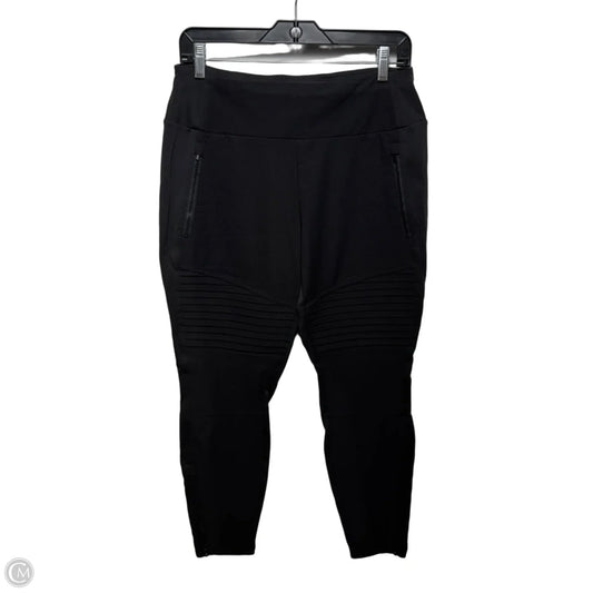Headlands Hybrid Moto Tight Athletic Pants By Athleta In Black, Size: 14p