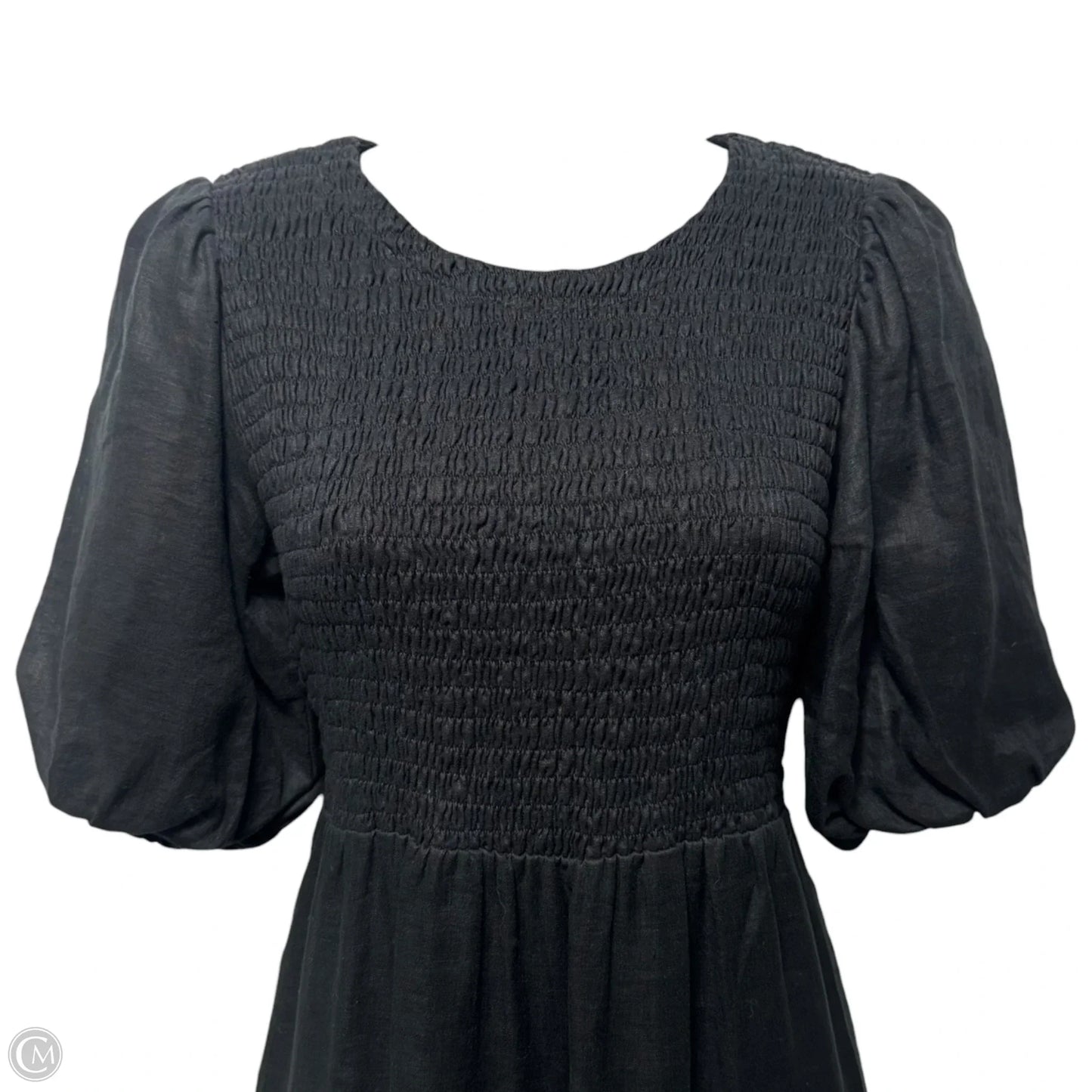 Alberte Linen Maxi Dress By Faithfull The Brand In Black, Size: 4