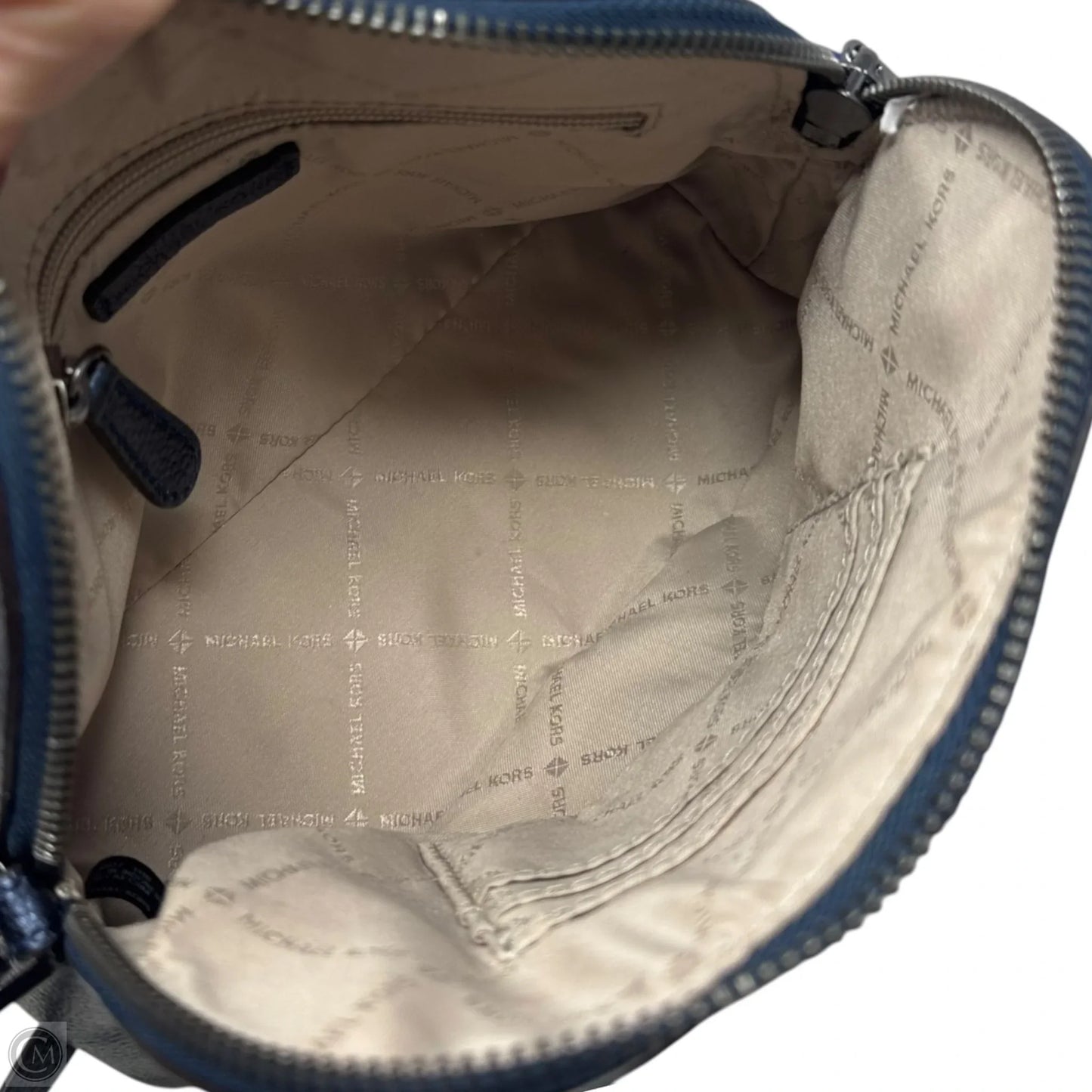 Metallic Crossbody Leather By Michael By Michael Kors, Size: Medium