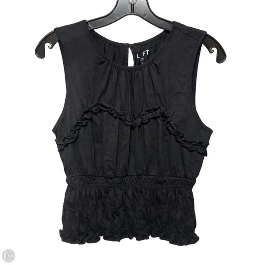 Top Sleeveless By Loft In Black, Size: S