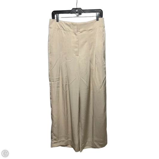 Pants Pleated Wide Leg By Banana Republic In Cream, Size: 8