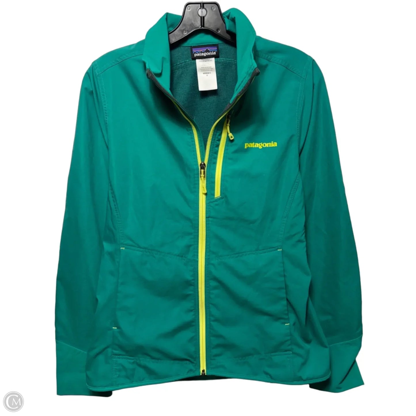 Athletic Jacket By Patagonia In Green, Size: M