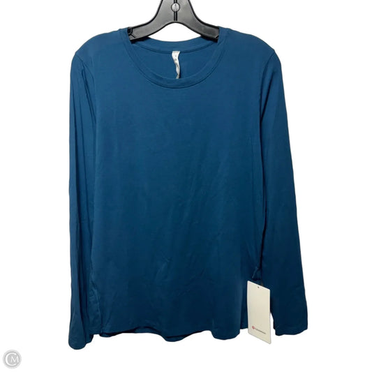 Ever Ready Athletic Top Long Sleeve Crewneck By Lululemon In Teal, Size: 8