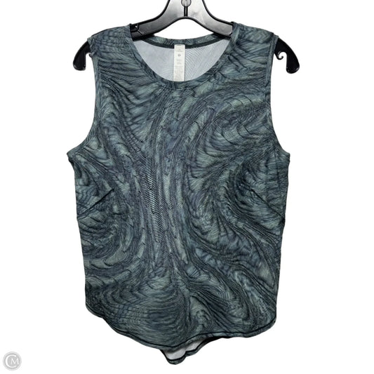 High Neck Split Hem Run Athletic Tank Top By Lululemon In Multi-colored, Size: 10