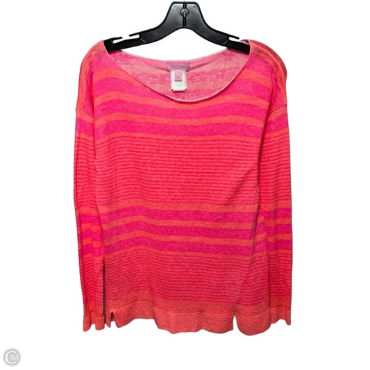 Linen Sweater Designer By Lilly Pulitzer In Striped Pattern, Size: S