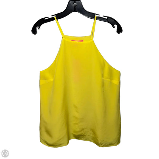 Rae Silk Top Sleeveless Designer By Lilly Pulitzer In Lilly’s Lemon, Size: M