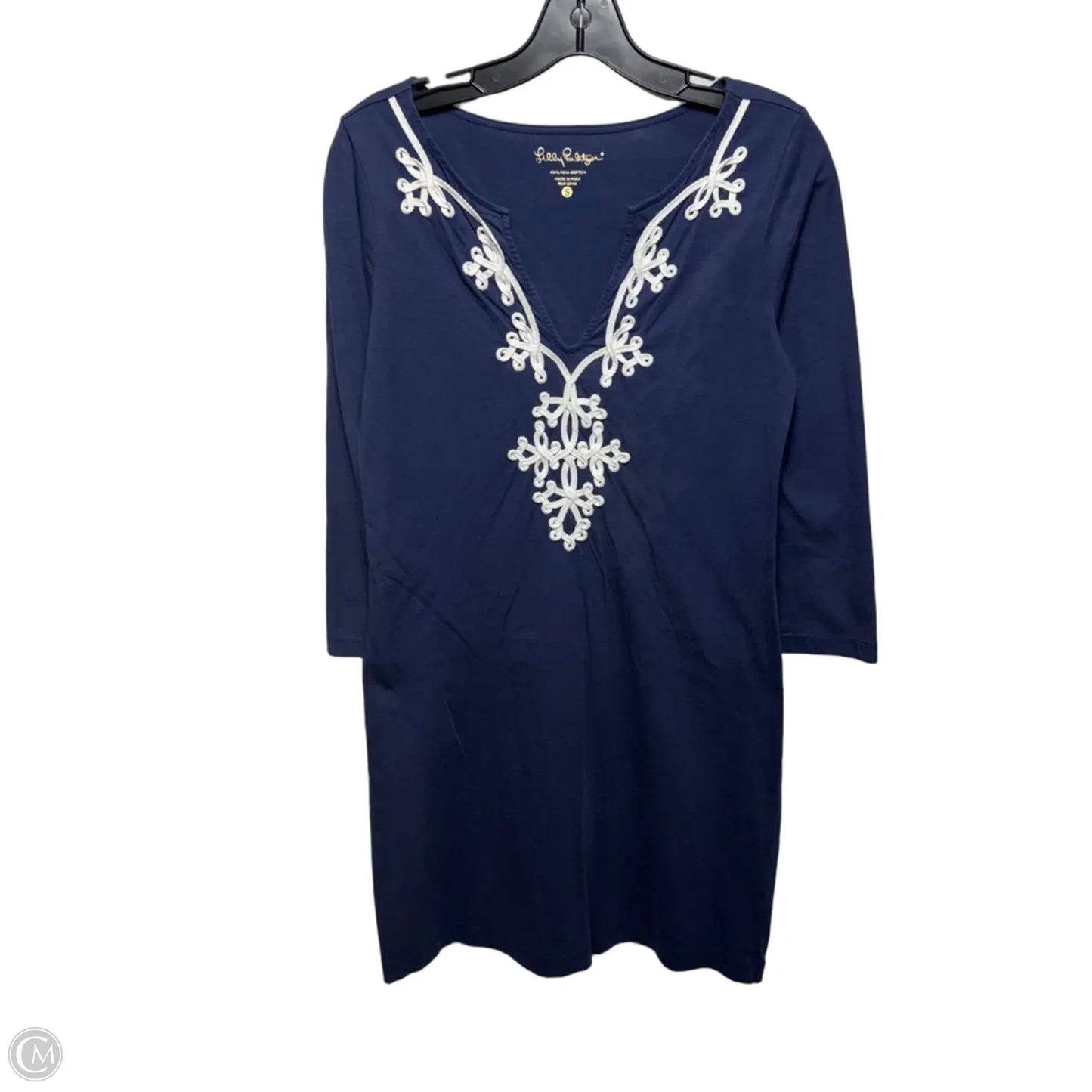 Marina Shift Dress Designer By Lilly Pulitzer In True Navy, Size: S