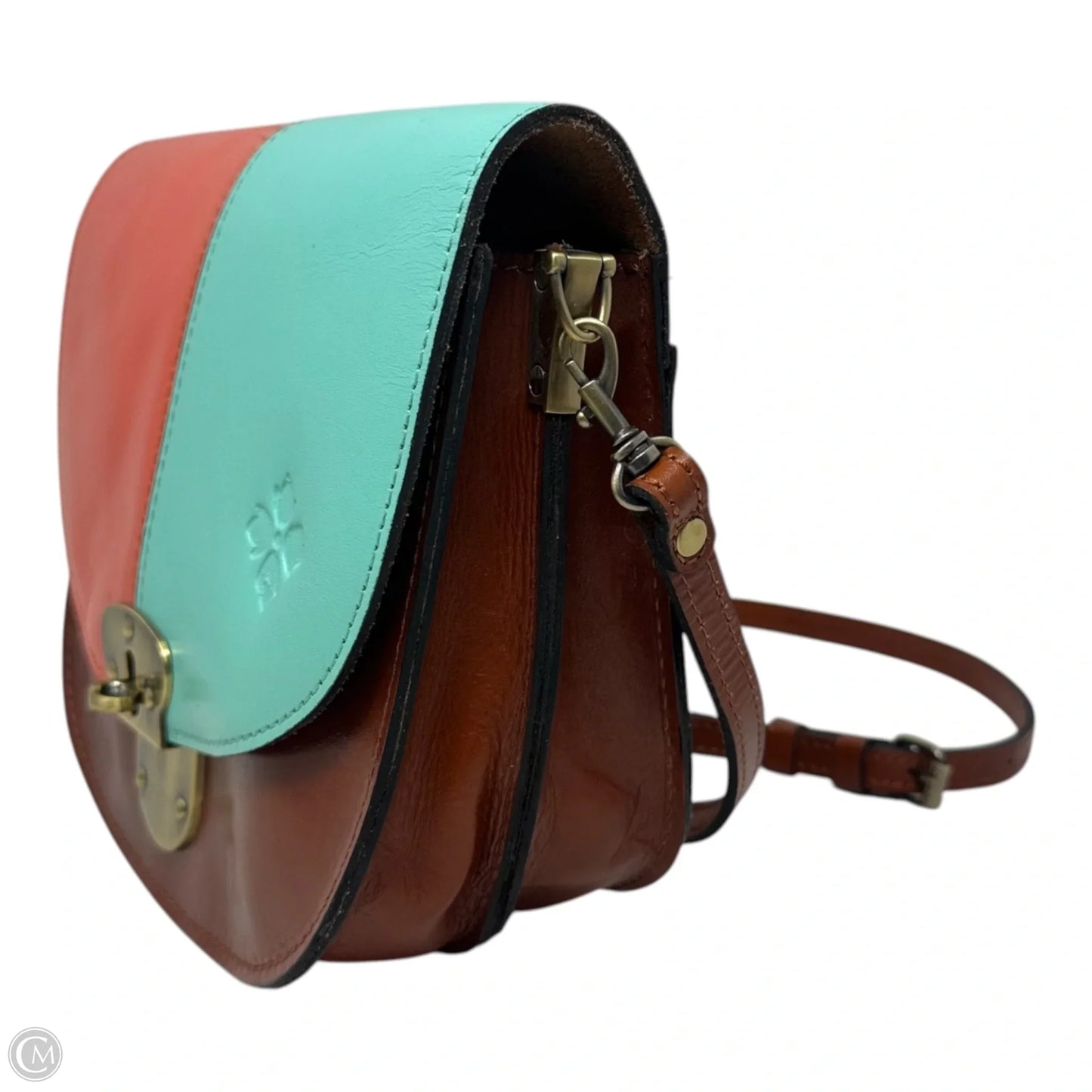 Bettina Saddle Crossbody Designer By Patricia Nash, Size: Medium