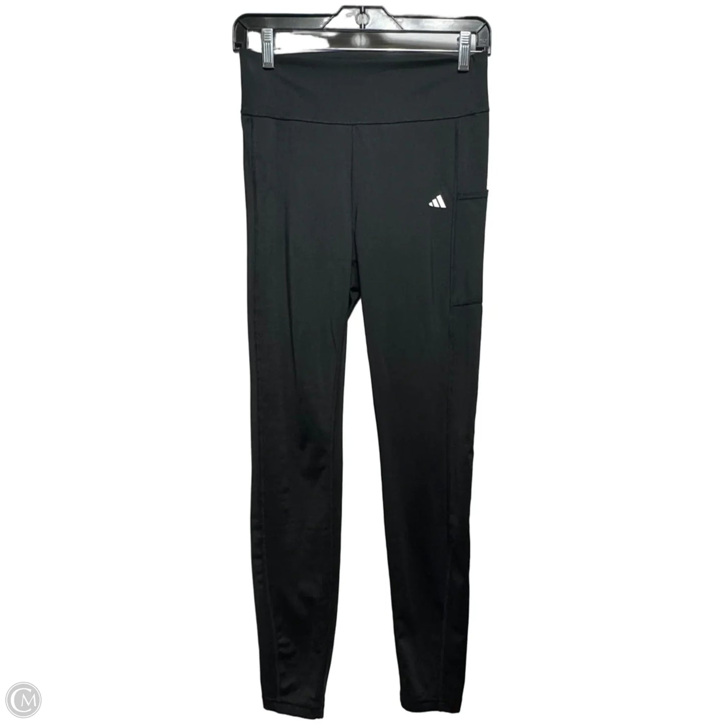 Athletic Leggings By Adidas In Black, Size: L