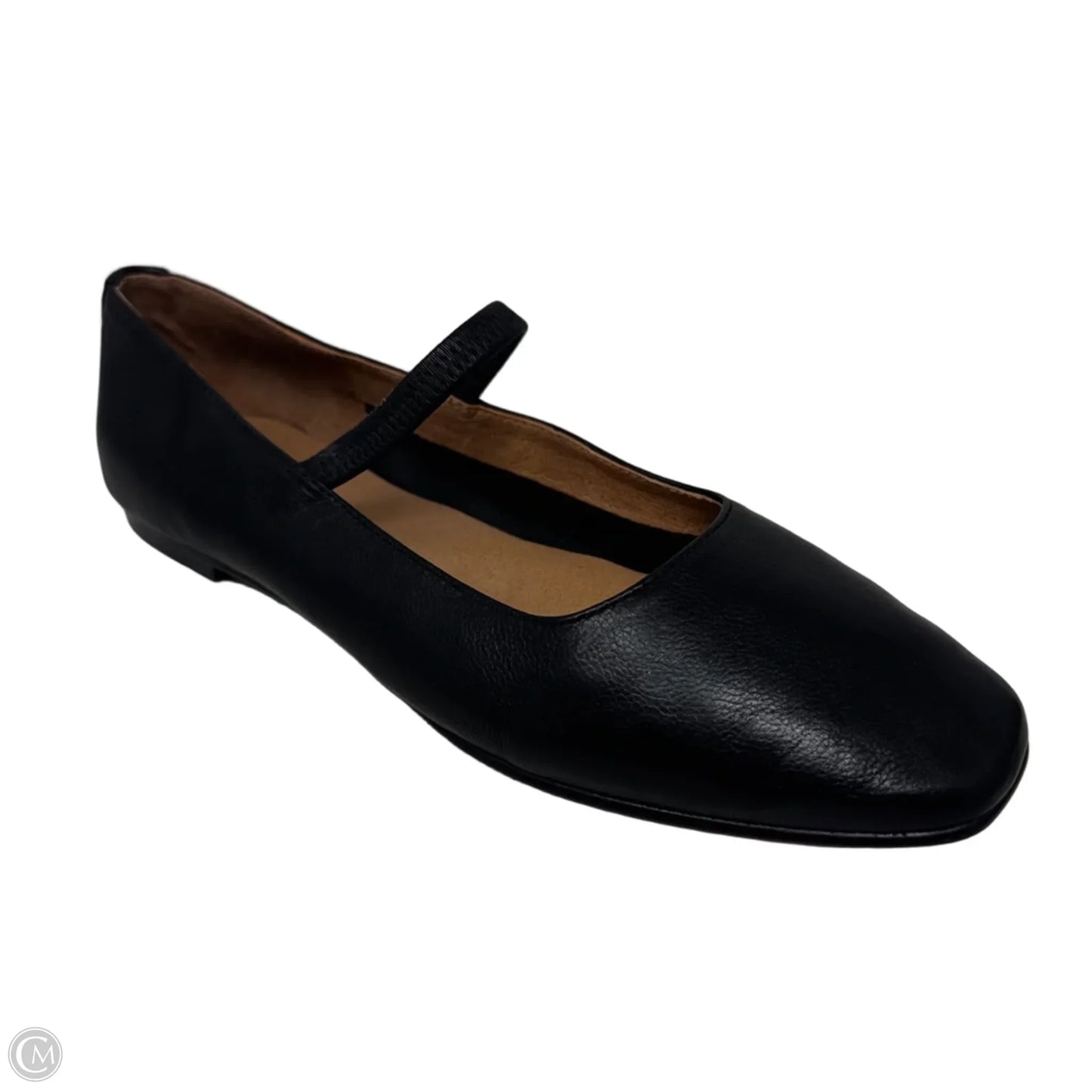 Leather Mary Jane Shoes Flats By Madewell In Black, Size: 7