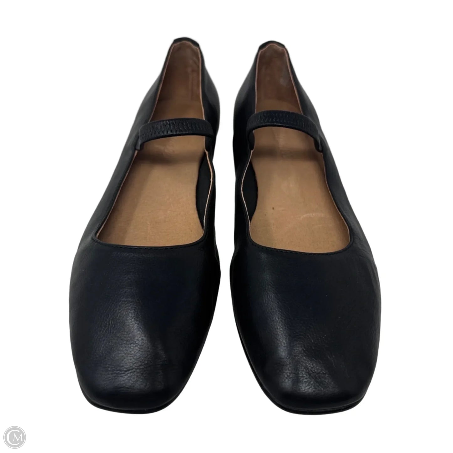 Leather Mary Jane Shoes Flats By Madewell In Black, Size: 7