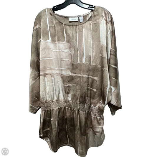 Top 3/4 Sleeve By Chicos In Multi-colored, Size: M