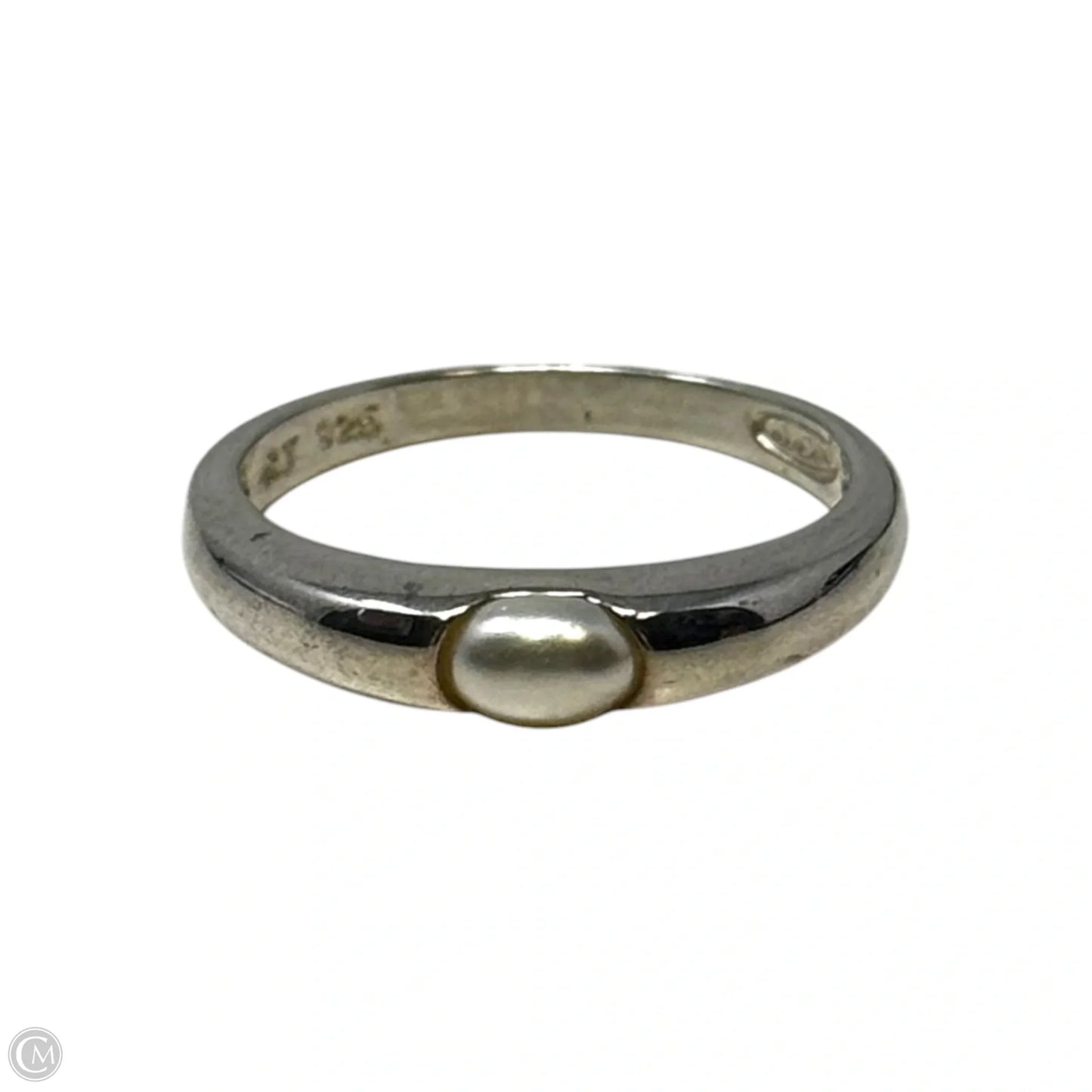 Pearl Ring Sterling Silver By Avon, Size: 7