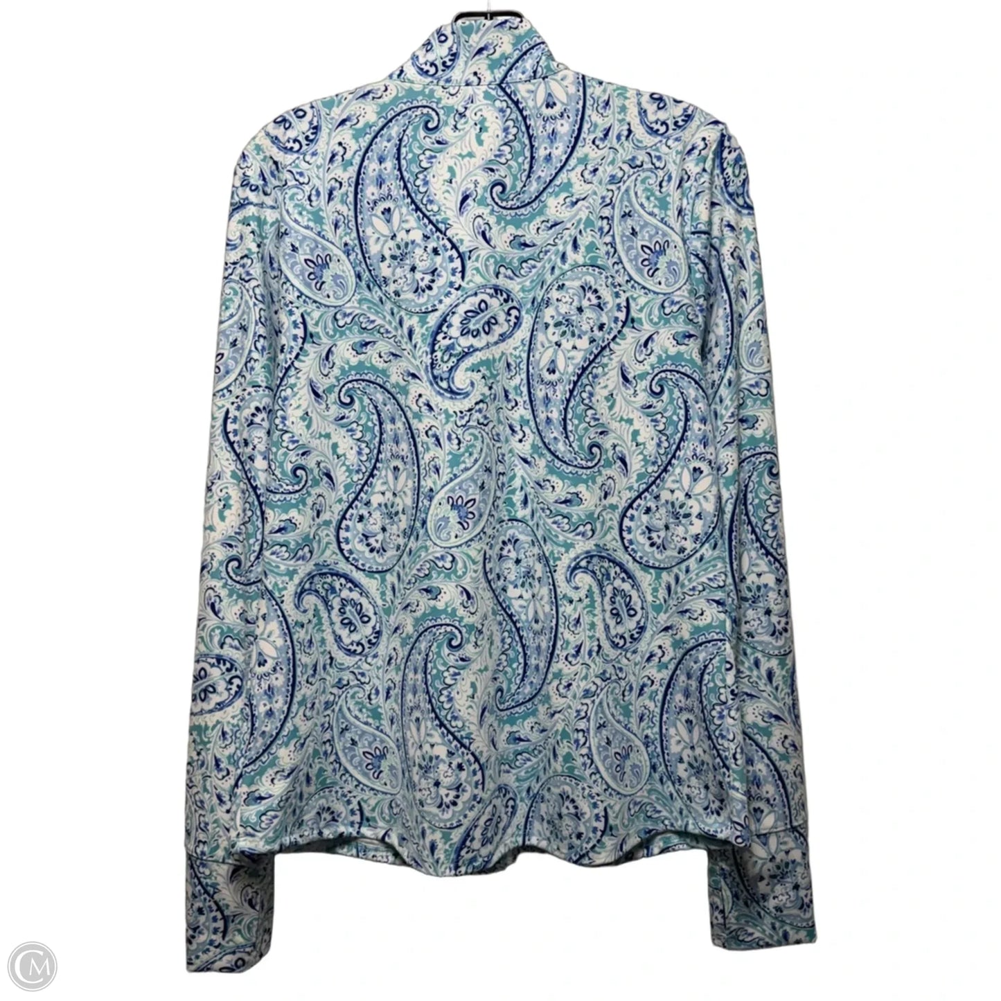 Athletic Jacket By Sigrid Olsen In Paisley Print, Size: Xl