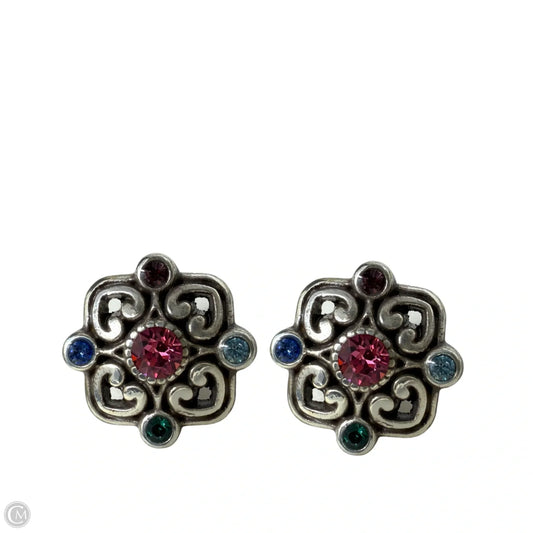Elora Gems Flower Post Earrings By Brighton