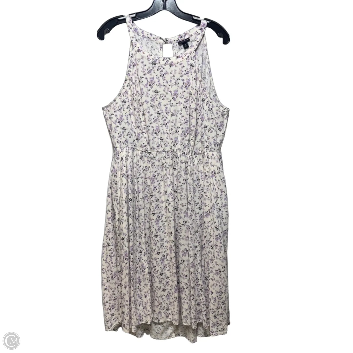 Challis Halter Neck Hi-Lo Dress By Torrid In Floral Print, Size: 1X