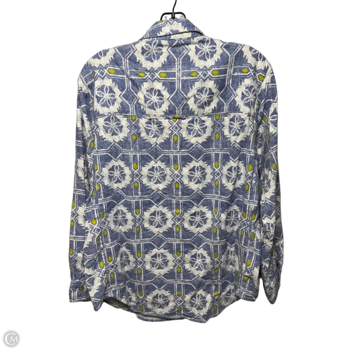Top Long Sleeve By Pilcro In Geometric Pattern, Size: M