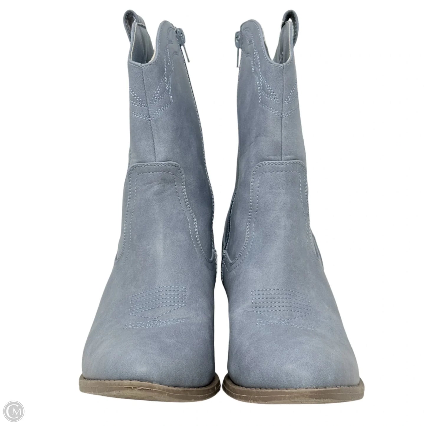 Taps Western Booties By Sugar In Blue, Size: 9.5