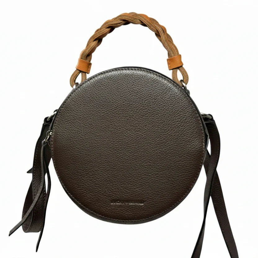 Phei Circle Leather Crossbody Bag By Lucky Brand, Size: Small