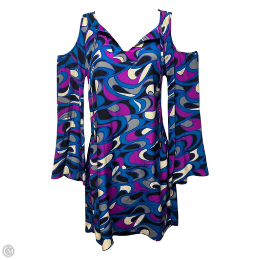 Rafaella Silk Cold Shoulder Shift Dress By Alice & Trixie In Multi-colored, Size: XS