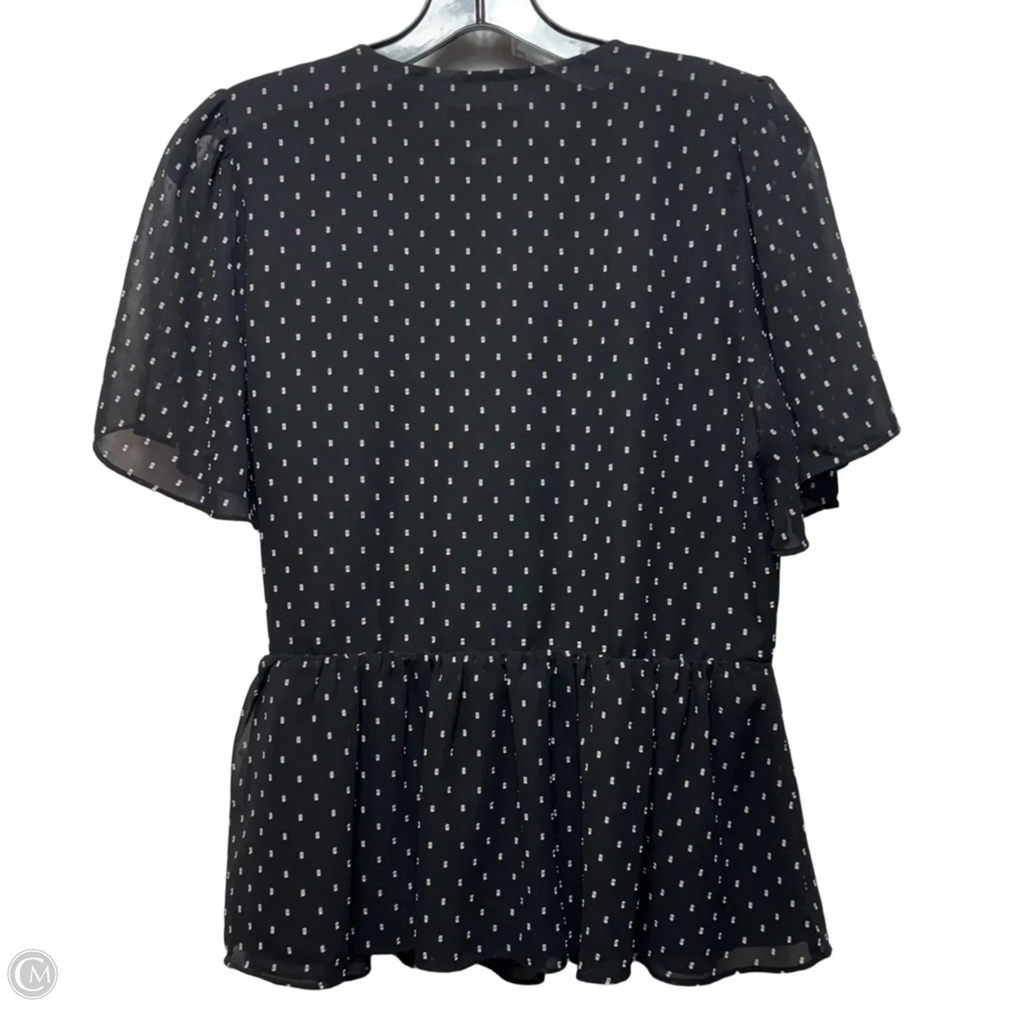 Top Short Sleeve By Madewell In Black & White, Size: S