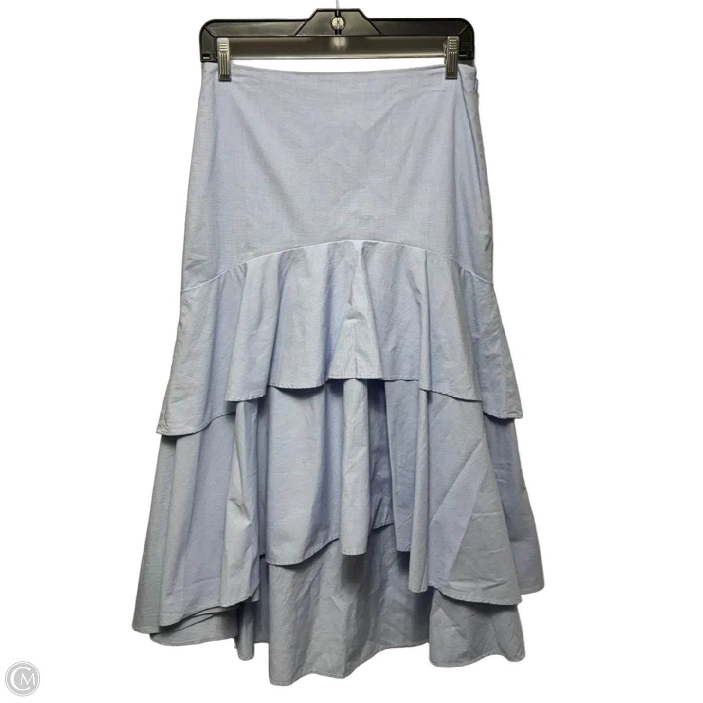 Ruffle High-Low Skirt Maxi By Banana Republic In Blue, Size: 4p
