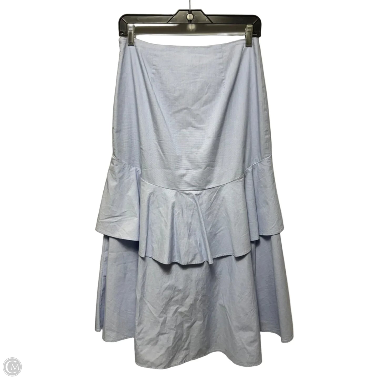 Ruffle High-Low Skirt Maxi By Banana Republic In Blue, Size: 4p