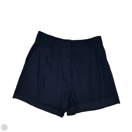 Linen Blend Shorts By Antonio Melani In Navy, Size: 10