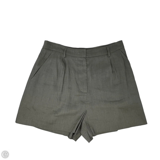 Linen Blend Shorts By Antonio Melani In Green, Size: 10