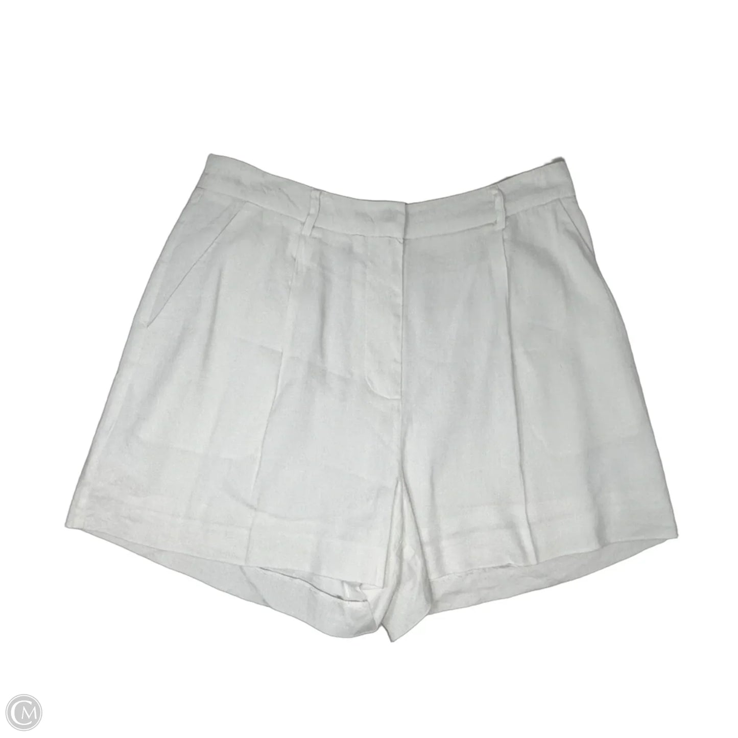 Linen Blend Shorts By Antonio Melani In White, Size: 10
