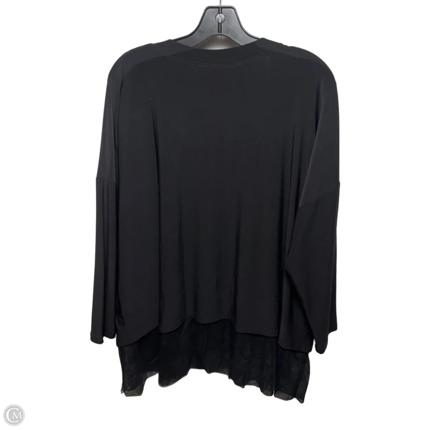 Top Long Sleeve By Planet In Black, Size: Osfm