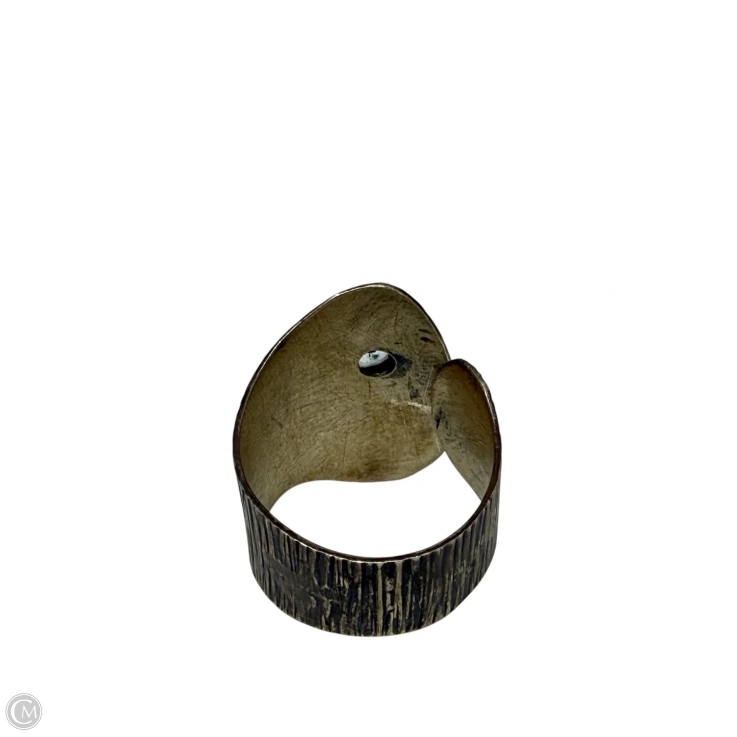 Oxidized Sterling Silver & Aquamarine Wrap Ring By Balaam