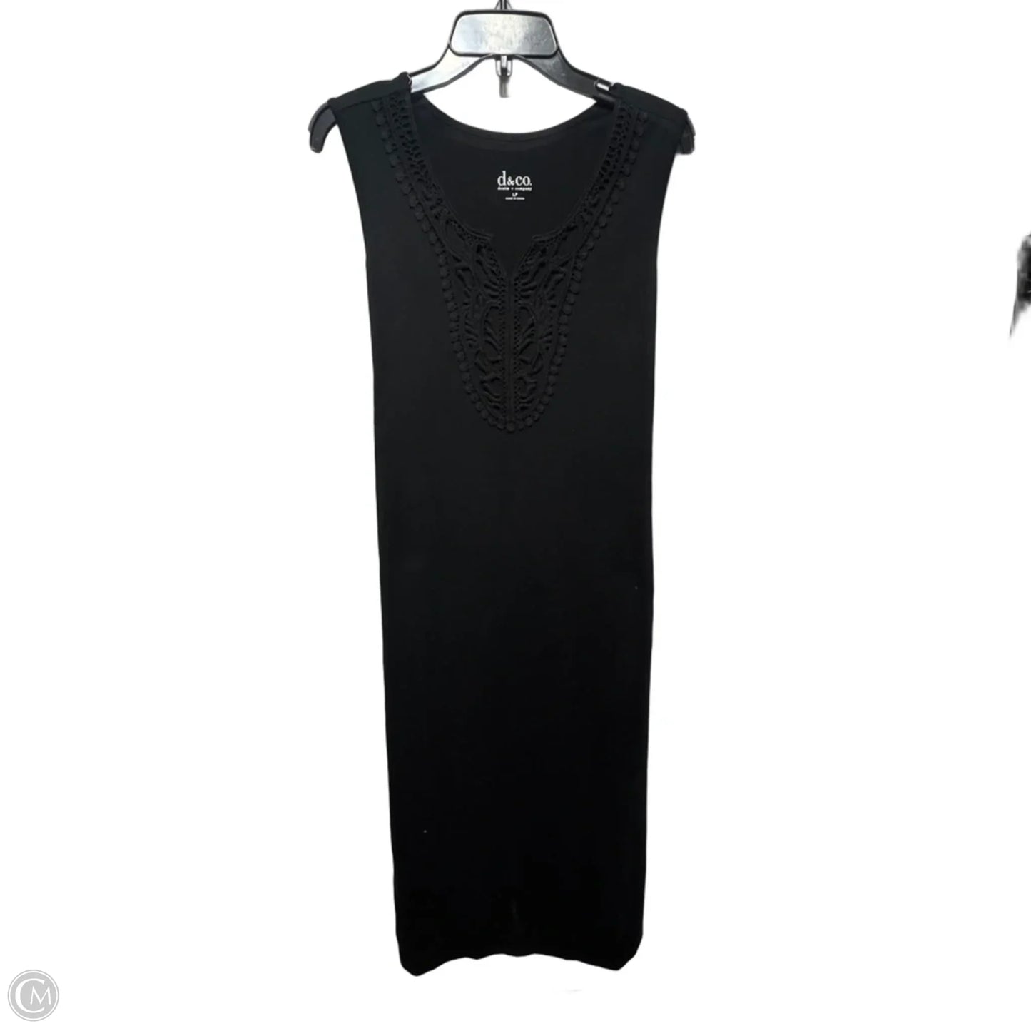 Dress Casual Maxi By Denim And Co Qvc In Black, Size: Lp