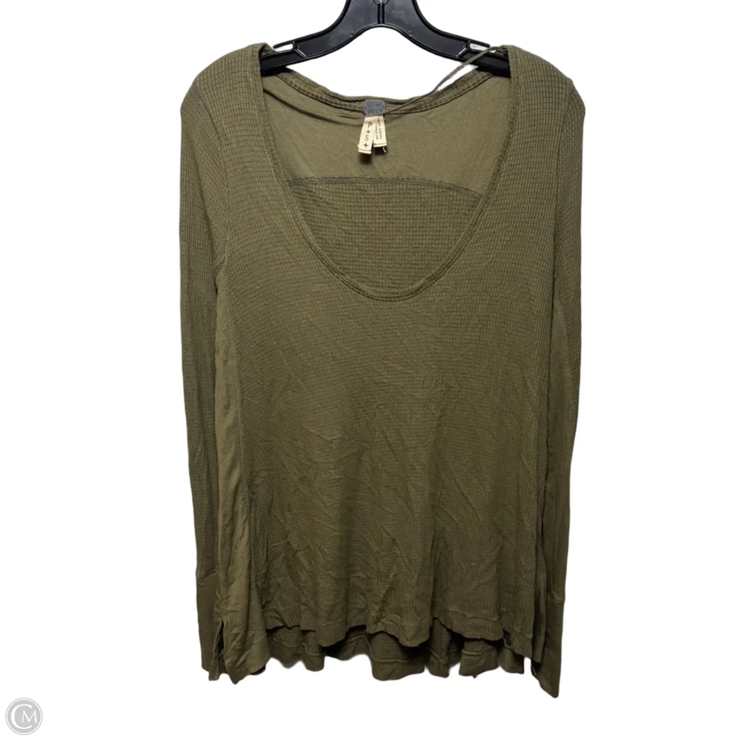 Top Long Sleeve By We The Free In Green, Size: S