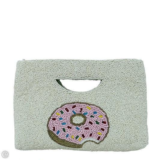 Beaded Donut Clutch Evening Bag  By Rachel Zoe, Size: Small