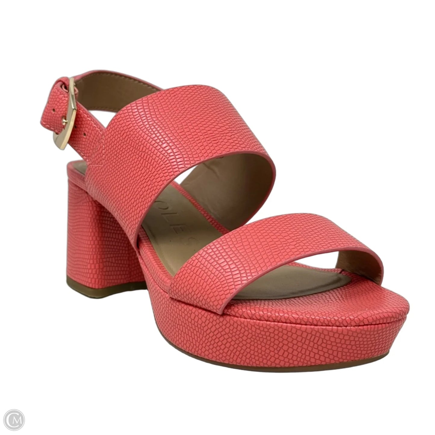 Camilia Block Heel Sandals By Aerosoles In Coral, Size: 6.5