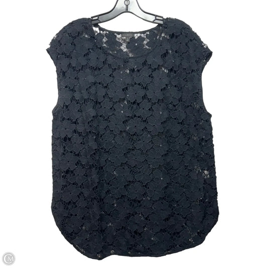 Top Sleeveless By Talbots In Black, Size: M