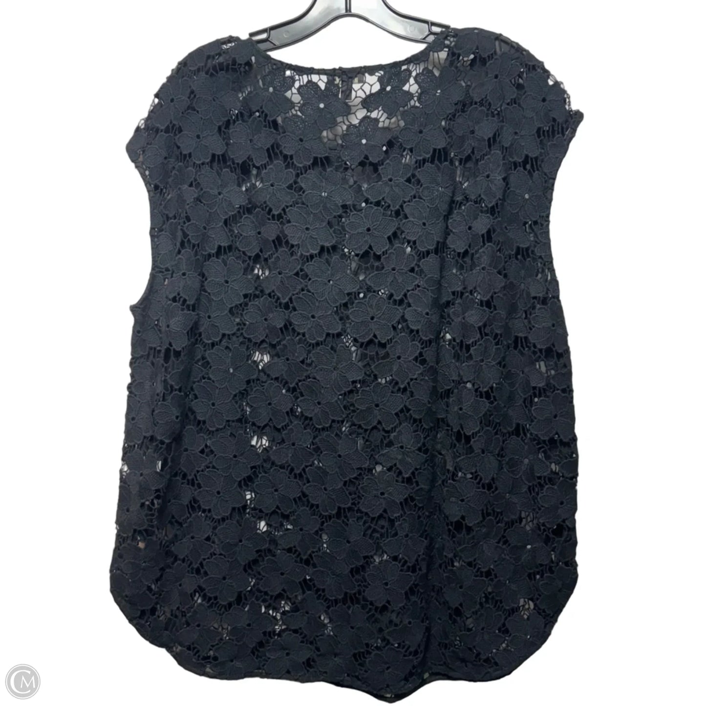 Top Sleeveless By Talbots In Black, Size: M