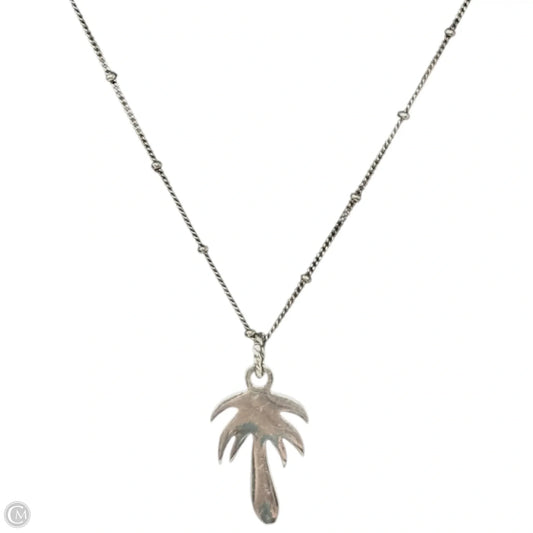 Sterling Silver Palm Tree Pendant Necklace
