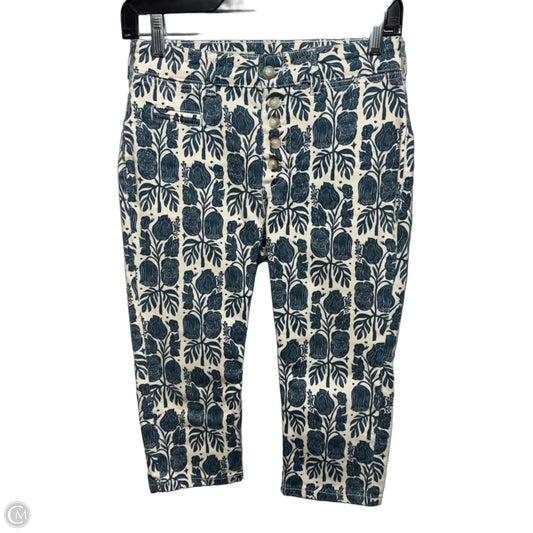 High Rise Denim Legging By Pilcro In Floral Print, Size: 2/26