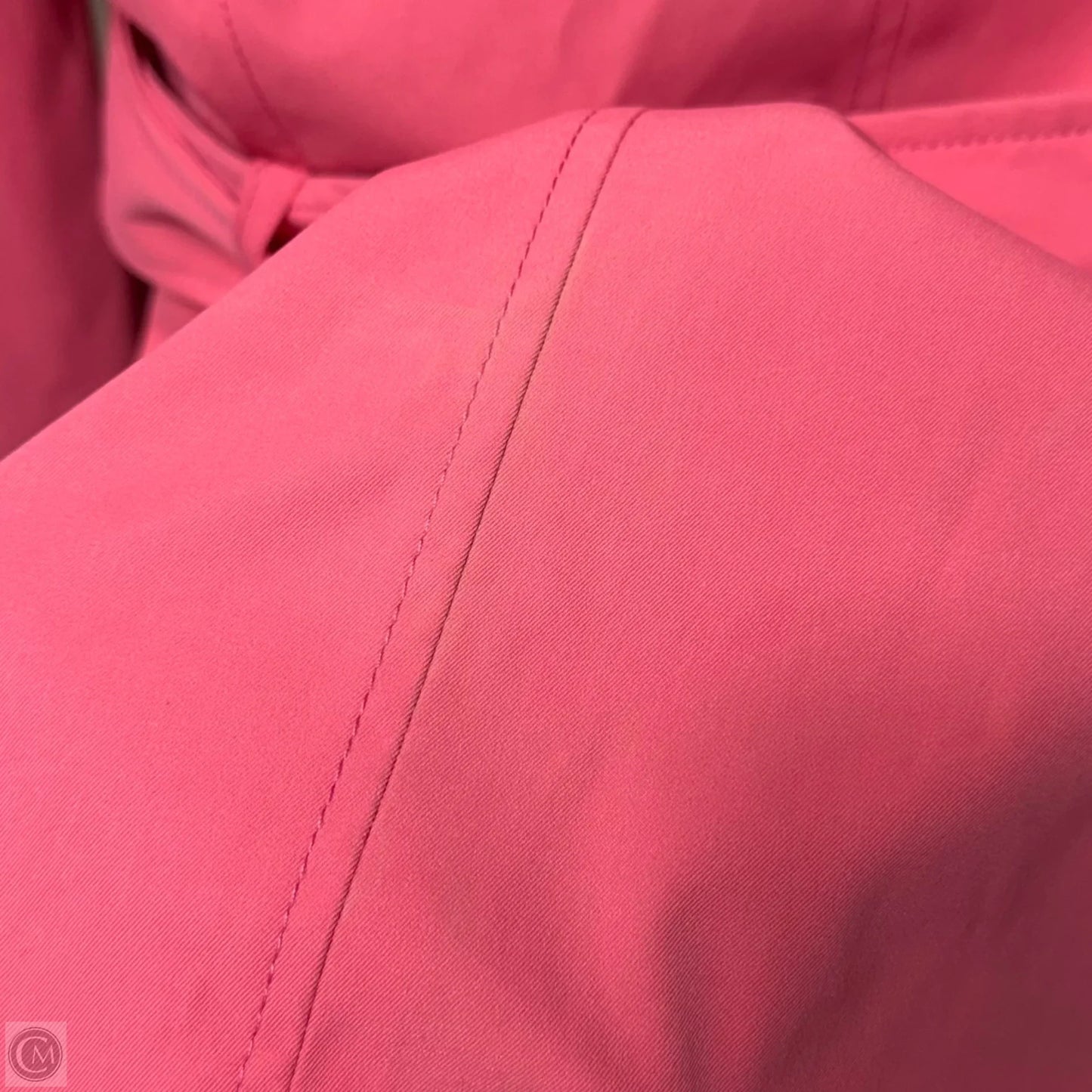 AS IS Belted Trench Coat Designer By Kate Spade In Pink, Size: XL